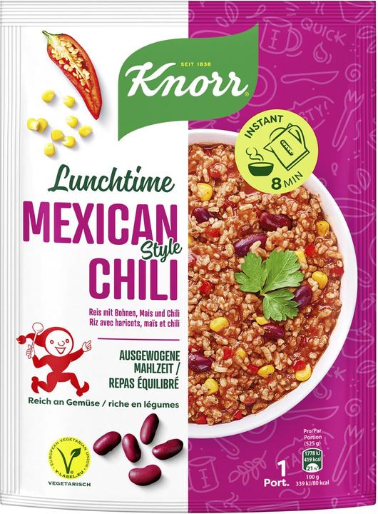 Produktbild Knorr Lunchtime Mexican Style Chili 1 Portion (125 g)