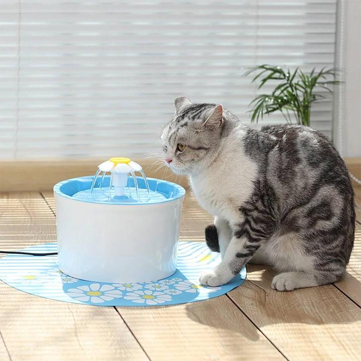 Image du produit JTI Fontaine à eau ronde pour animaux domestiques - Bleu (2.40 l)