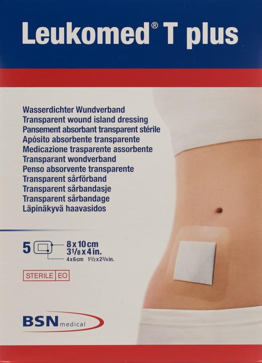 Produktbild BSN T plus transparenter Wundverband 8x10cm mit Wundauflage (5 x)