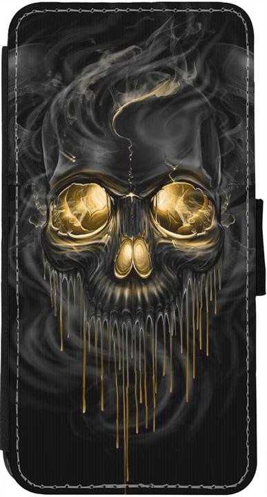 Actual product image PhoneLook Cover Wallet black Skull 02 (Apple iPhone 13)