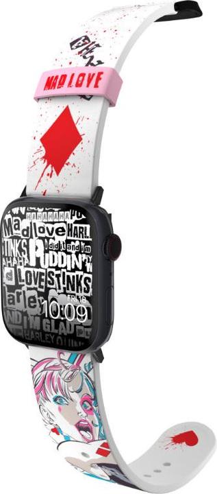Image du produit Moby Fox Bracelet Smartwatch Harley Quinn Mad Love 22 mm (22 mm, Silicone, Acier inoxydable, Montre Apple)