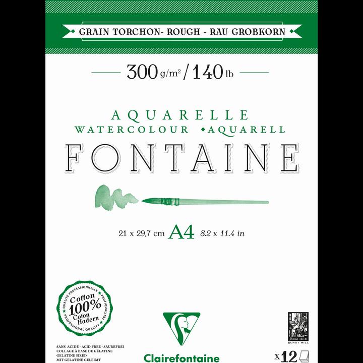 Actual product image Clairefontaine Fontaine Watercolour Pad (200 x)