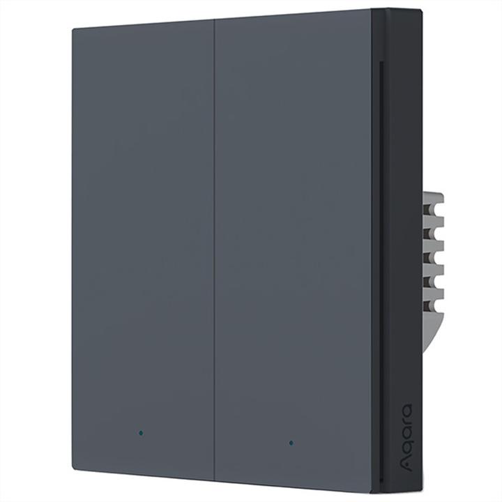 Image du produit Aqara Smart Wall Switch H1 Gris Non Neutre, Double Rocker (Zigbee)