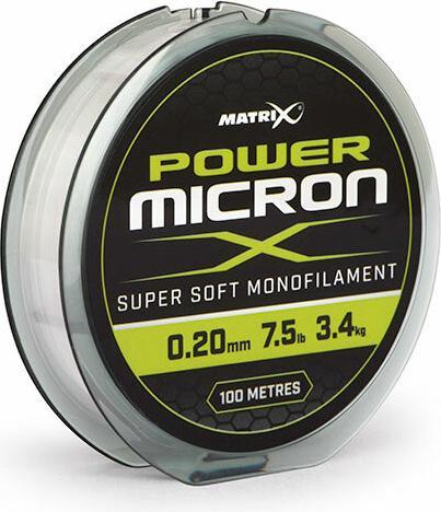 Produktbild Matrix monofile schnur power micron x 100m (4.31 kg, 23 mm)