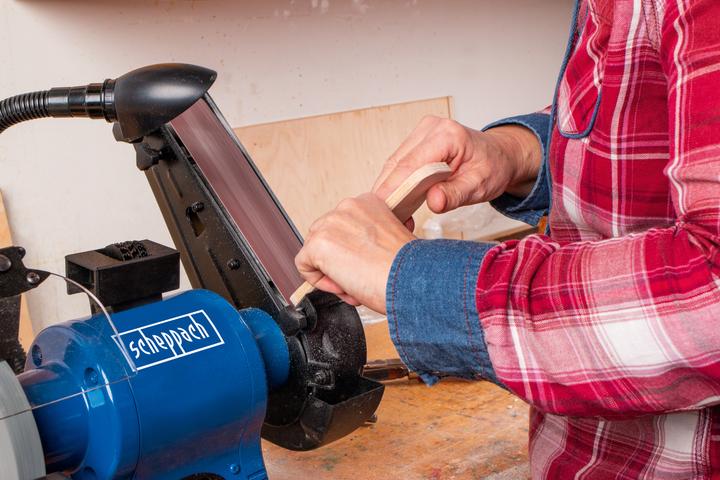 Actual product image Scheppach BGS700 Combination Grinder 230V 50Hz 250W (Belt sanders, 370 W)