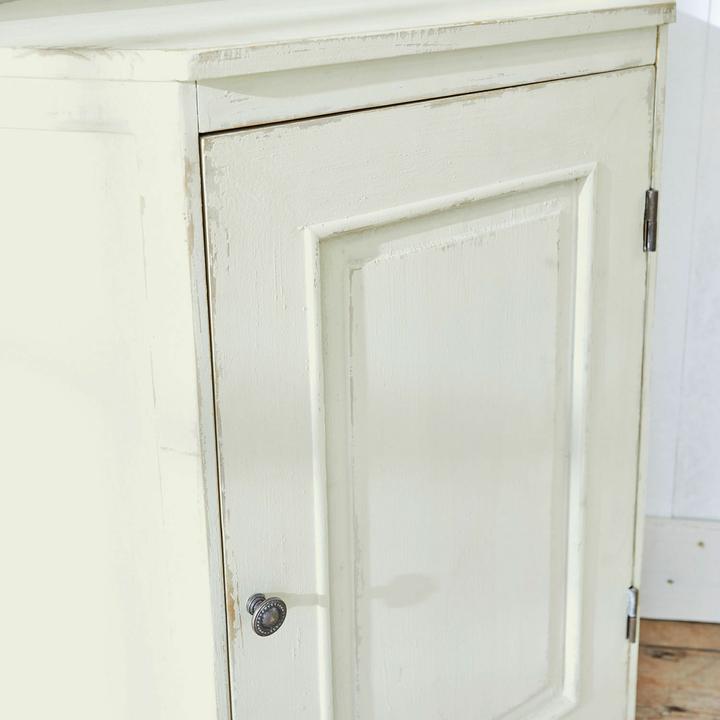 Actual product image Loberon Yurielka corner chest of drawers antique white