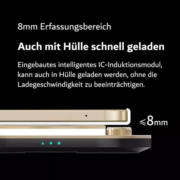 Image du produit Hermex Lampe de bureau 4 en 1 Chargeur rapide pour smartphone Smartwatch Écouteurs (15 W)