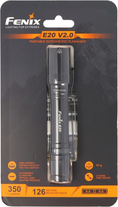 Image du produit Fenix E20 V2.0 (12.70 cm, 350 lm)