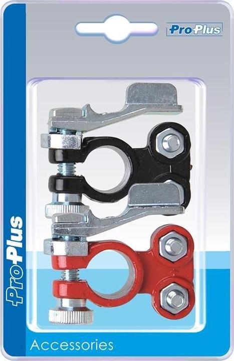 Immagine prodotto ProPlus Set di connettori rapidi per batteria (+) e (-) rosso/nero in blister