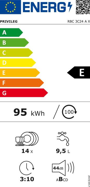 Energie-Label Whirlpool RBC 3C24 A X