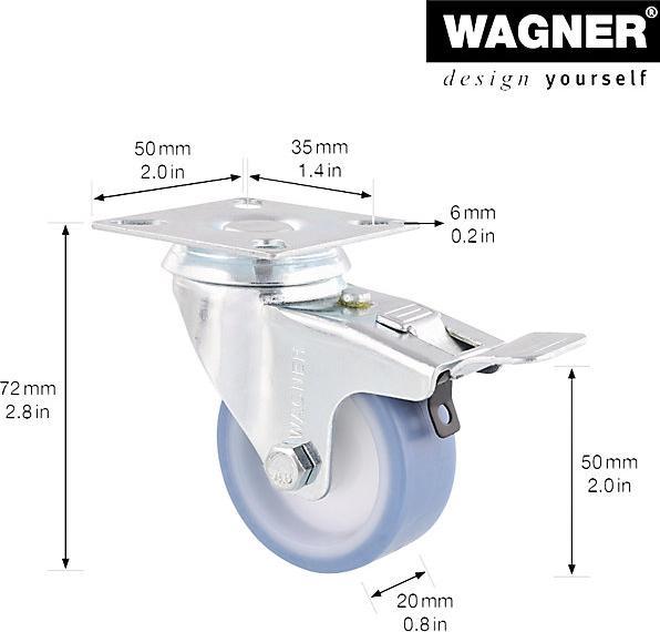 Image du produit Wagner System Roulette pivotante