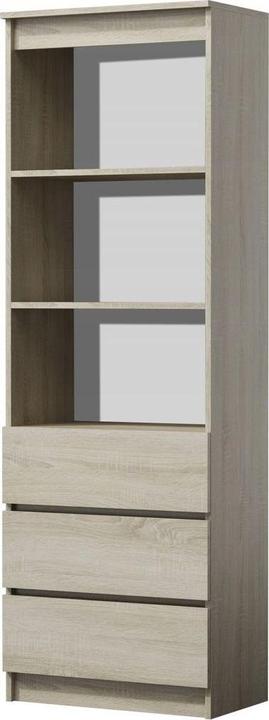 Actual product image Topeshop RS-60 OLIMP SONOMA bookshelf for offices (60 x 35 x 180 cm)