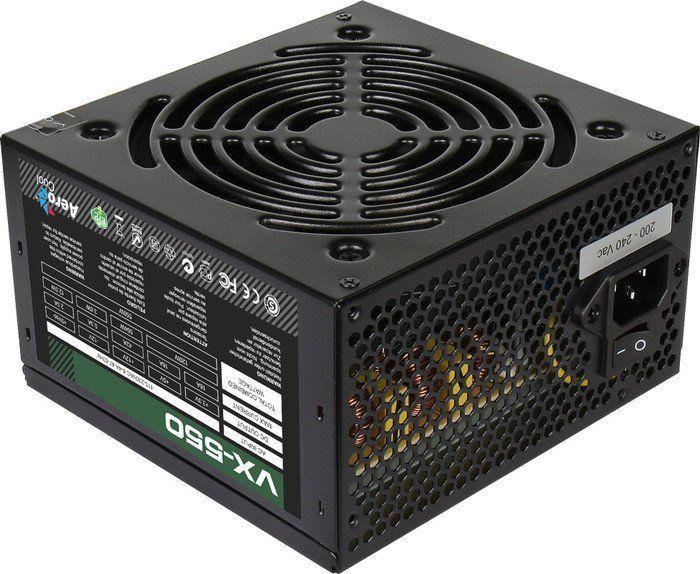 Actual product image AeroCool PGS VX-550PLUS AEROVX-550PLUS Power Supply (550 W, active, 120 mm) (550 W)