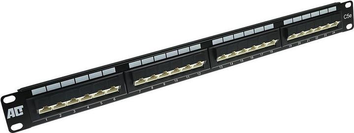 Produktbild Patchpanel 24-ports unshielded 45° CAT5E. Category: CAT5E Patchpanel 24p utp c5e 45gr