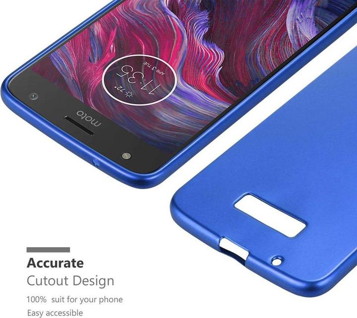 Actual product image Cadorabo TPU Matt Metallic Cover (Motorola Moto Z)