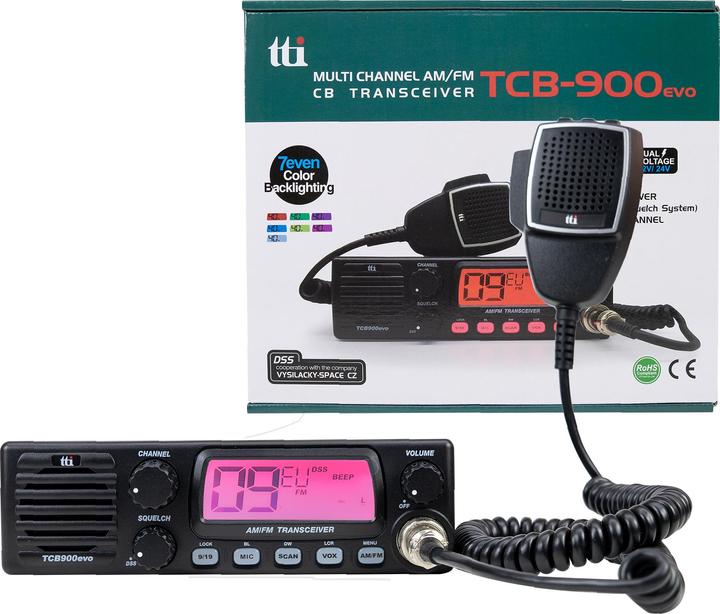 Actual product image Aim TTi TCB 900evo - CB radio - 12/24 Volt - AM/FM -
