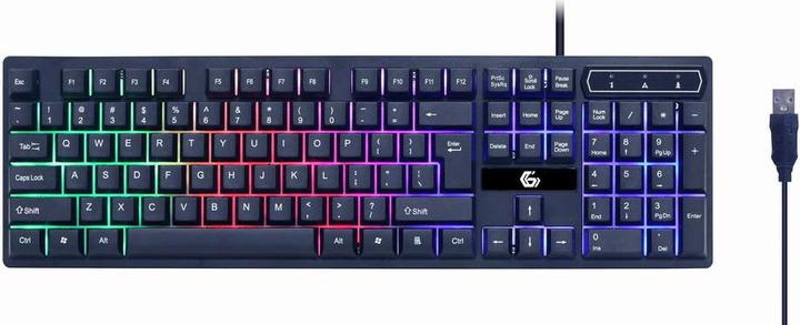 Actual product image Gembird Gaming SetinchGhostinch with 4in1 backlight keyboard mouse pad GGS-UMGL4-02 (US, Cable)