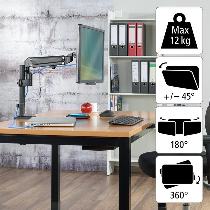 Actual product image Hama Monitorarm (Table, 35")