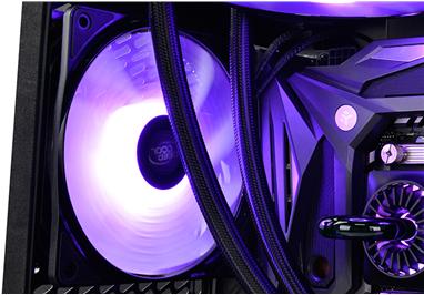 Produktbild Deepcool RF 120M Computergehäuse Ventilator 12 cm Schwarz 5 Stück(e) (120 mm, 5 x)