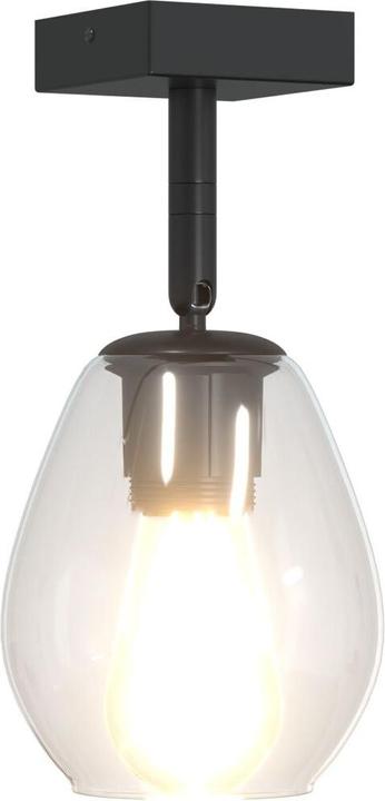 Image du produit VidaXL Deckenleuchten mit verstellbarem Glaslampenschirm Anthrazit E27 (E27)