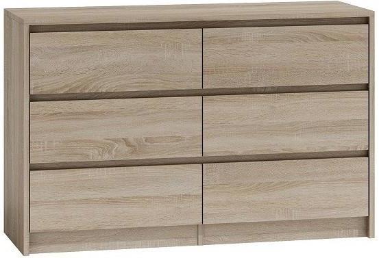 Topeshop K120 SONOMA 2X3 Kommode (75 x 40 x 120 cm)