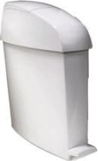 Image du produit Rubbermaid Poubelle à pédale "Sanit "r" rectangulaire, 12 litres (12 l)