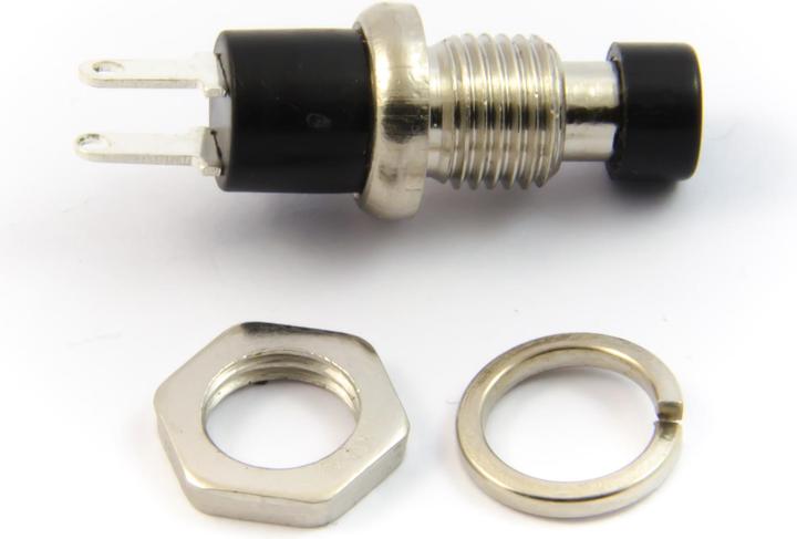 Image du produit Purecrea Bouton-poussoir encastrable noir 7mm 2P