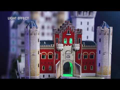 Immagine prodotto Cubicfun Puzzle 3D del Castello di Neuschwanstein (128 pezzi)