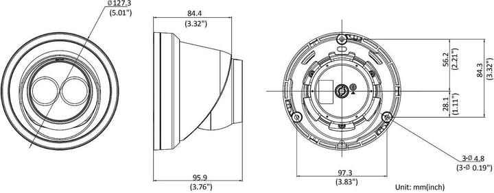 Actual product image Hikvision DS-2CD2323G2-I(2.8mm) Turret 2MP Easy IP 2.0+ (1920 x 1080 Pixels)