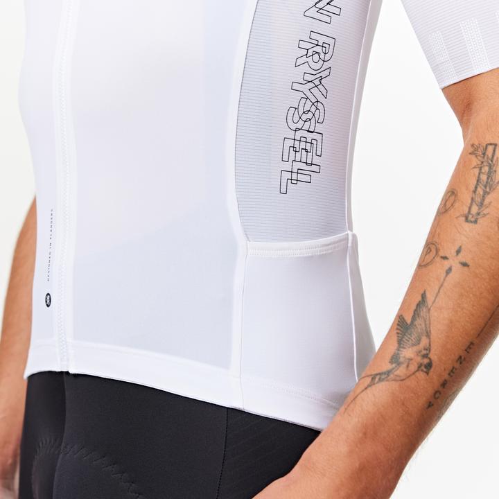 Actual product image Van rysel Unisex road bike jersey summer short sleeve - Racer 2 white (M)
