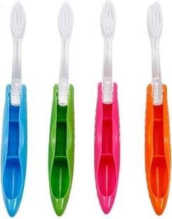 Produktbild Beauty Formulas Active Oral Care - Voyager Folding Travel Brush Travel Toothbrush Medium 2Pcs. (2 x)
