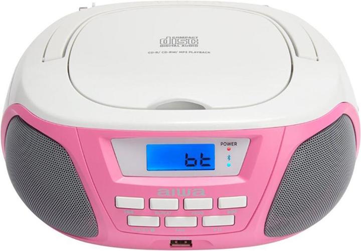 Immagine prodotto Aiwa BBTU-300PK Sistema stereo portatile analogico e digitale 5 W rosa (AM, MW, FM, Bluetooth)