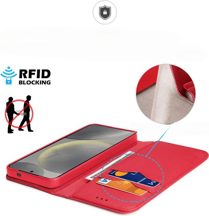 Actual product image Dux Ducis Hivo Series Leder Bookcover Hülle (Samsung Galaxy S25+)