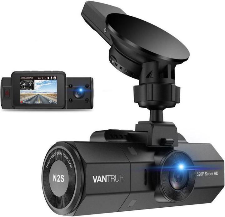 Immagine prodotto Vantrue N2S Dual (Ricevitore GPS, Accumulatore di carica elettrica, 4K)