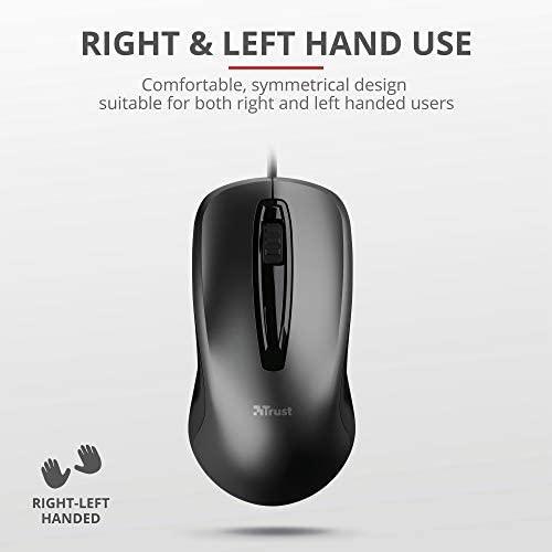 Actual product image Trust Carve Mouse USB Type-A Optical 1200 DPI Ambidextrous (Cable)