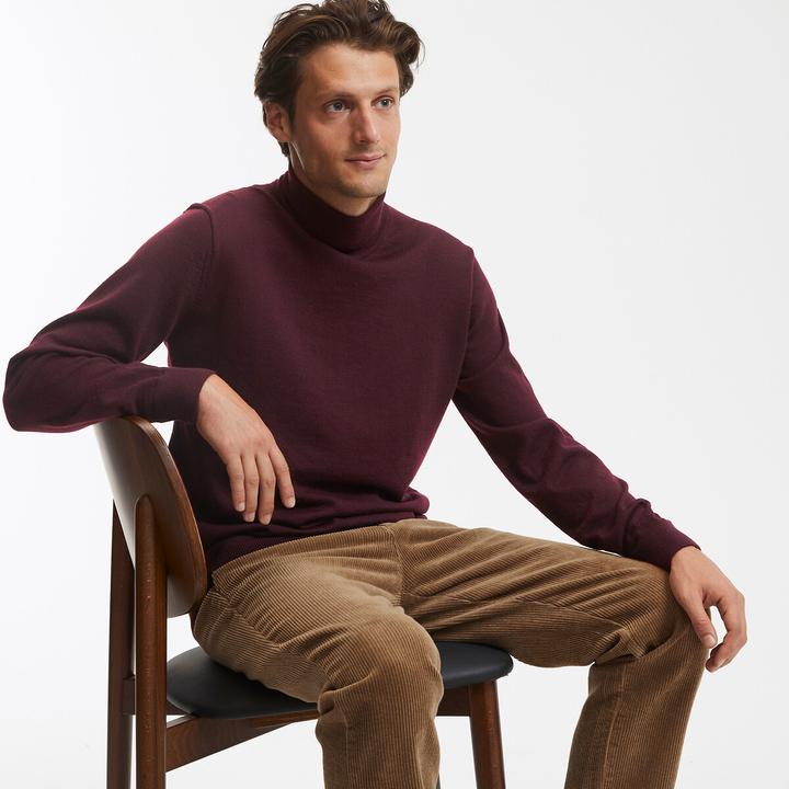 Actual product image La Redoute Collections 100% Merino Wool Turtleneck Sweater (L)