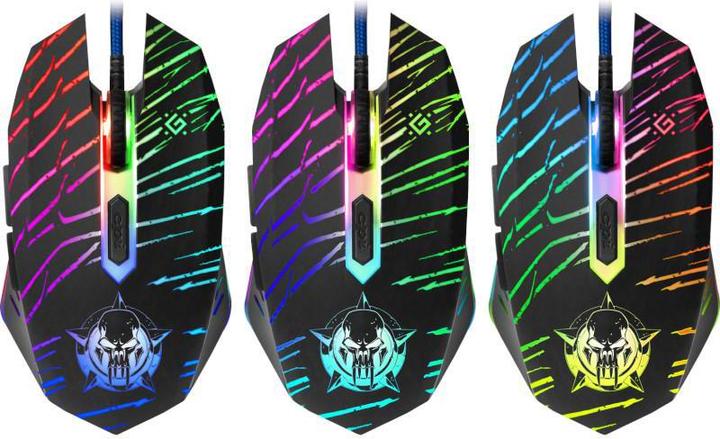 Image du produit Defender Gaming, filaire, optique GM-590L DARK AGENT 12800dpi 6P Souris de jeu rétroéclairée (Filaire)