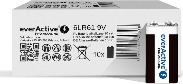 Produktbild Everactive Alkaline batteries Pro LR6 AA - shrink pack - 10 - Batterie (10 Stk., AA, 650 mAh)