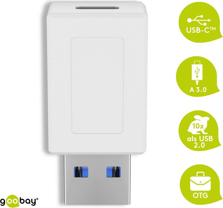 Produktbild Goobay USB A – USB C Adapter (USB 3.0)