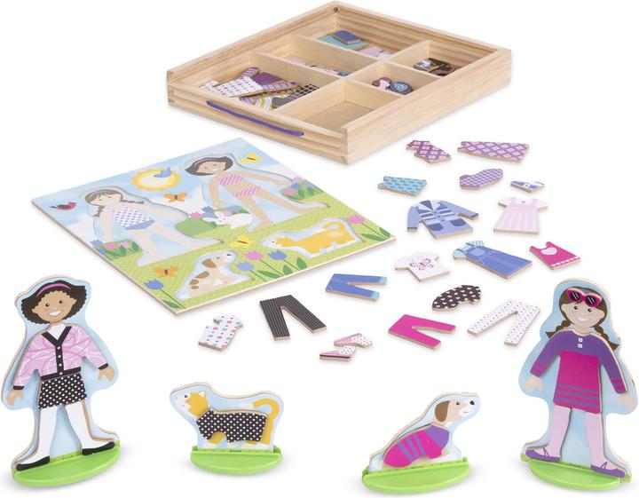 Actual product image Melissa & Doug Magnetic Dress Up - Friends and Pets (78 x)