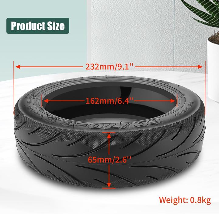 Actual product image Prodrocam Set of 2 tyres for Segway Ninebot G30/G30 Max scooter