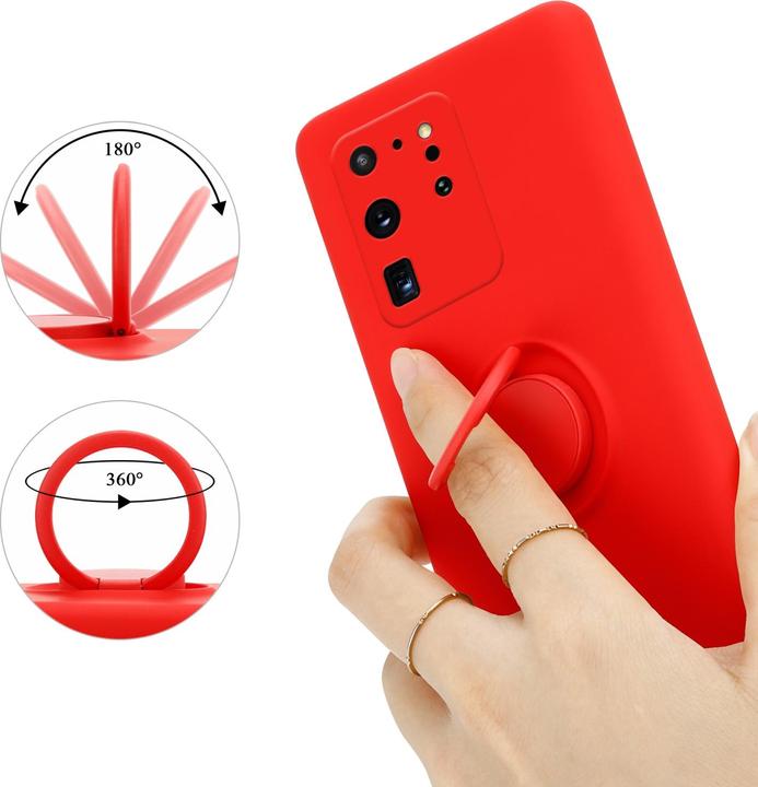 Image du produit Cadorabo TPU Liquid Ring Silicone Case Cover (Samsung Galaxy S20 Ultra)