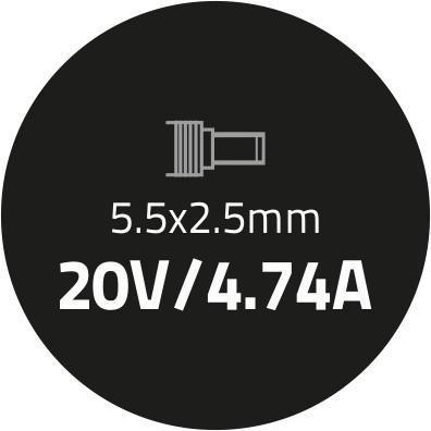 Produktbild Qoltec 50099.90W - Notebook - Indoor - 100-240 V - 50/60 Hz - 90 W - 20 V (90 W)
