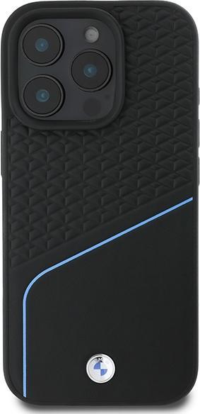 Produktbild BMW BMHMP16L23RDCLK iPhone 16 Pro 6.3" czarny/black hardcase Sign Leather Textured And Line MagSafe (Apple iPhone 16 Pro)