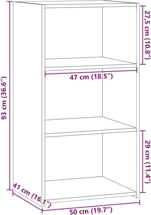 Image du produit VidaXL Buffet (50 x 41 x 93 cm)