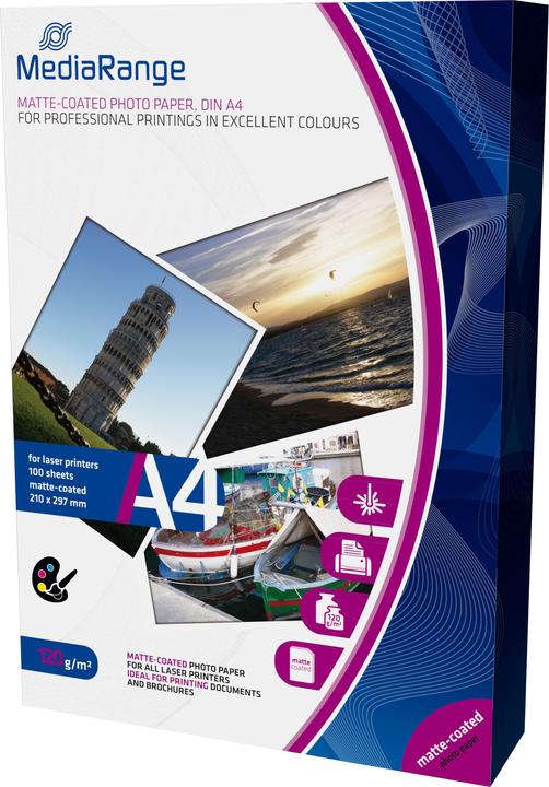 MediaRange Fotopapier (120 g/m², A4, 100 x)