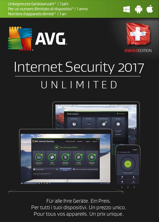 Produktbild AVG Internet Security 2017 unlimited (12 Monate)