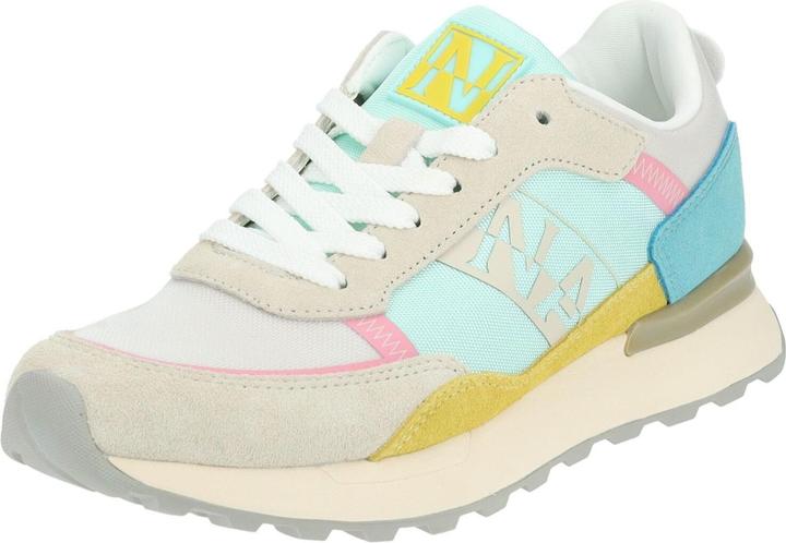 Beige/Blau