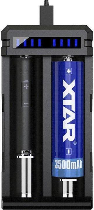 Actual product image Xtar SC2 Quick charger 3 A, Micro USB, Li-Ion, 2 slot (1 pcs., AAA, Battery + charger)