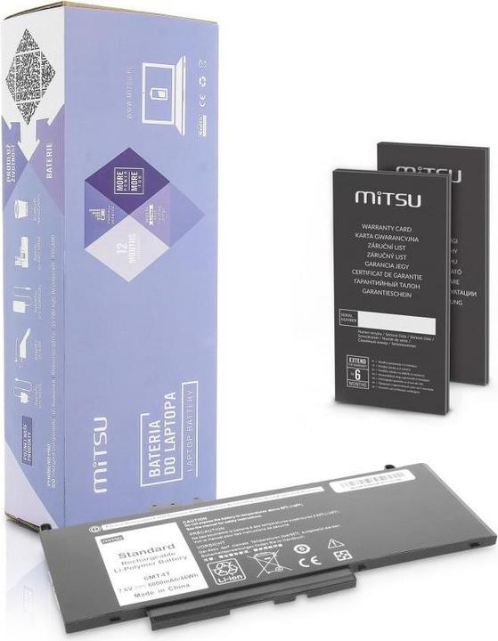Image du produit Mitsu BATTERY BC/DE-E5470 (DELL 6000 MAH 46 WH) - Batterie (4 cellules, 6000 mAh)